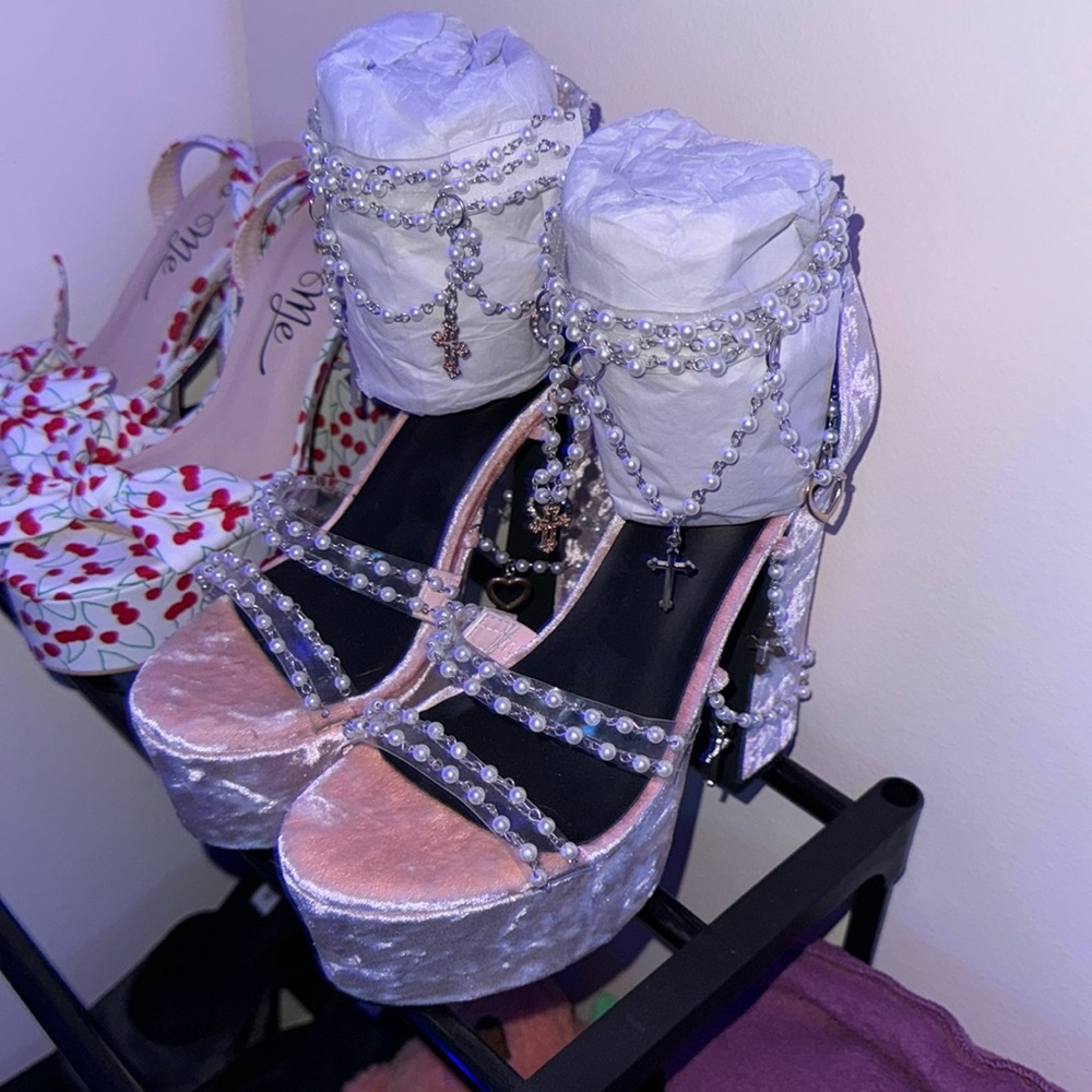 Like new Holy Revelation platform heels